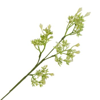 SPRAY HEATHER BUD 28" PALE YELLOW-GREEN/CREAM