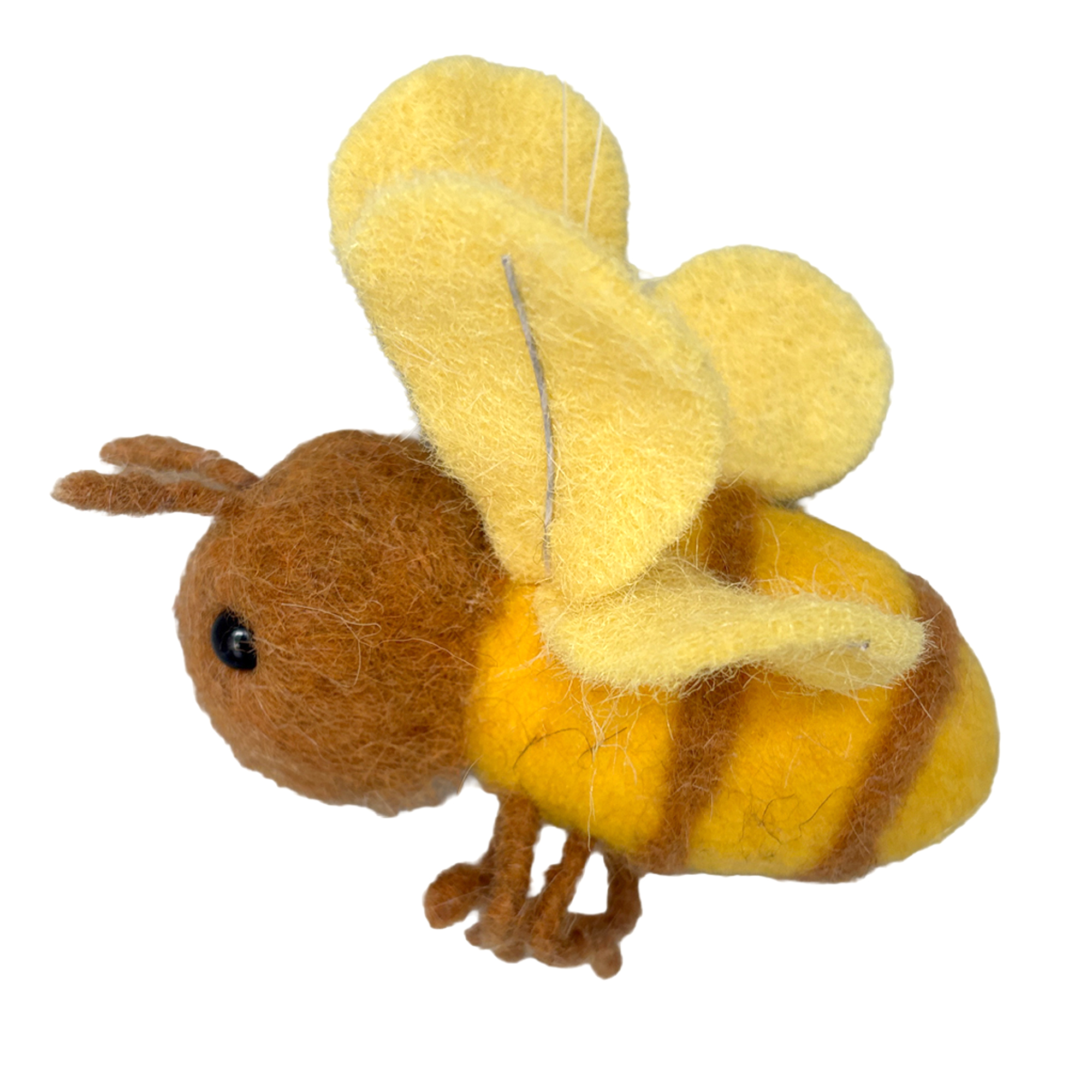 BEE FLYING 5.5"X3" YELLOW/BROWN