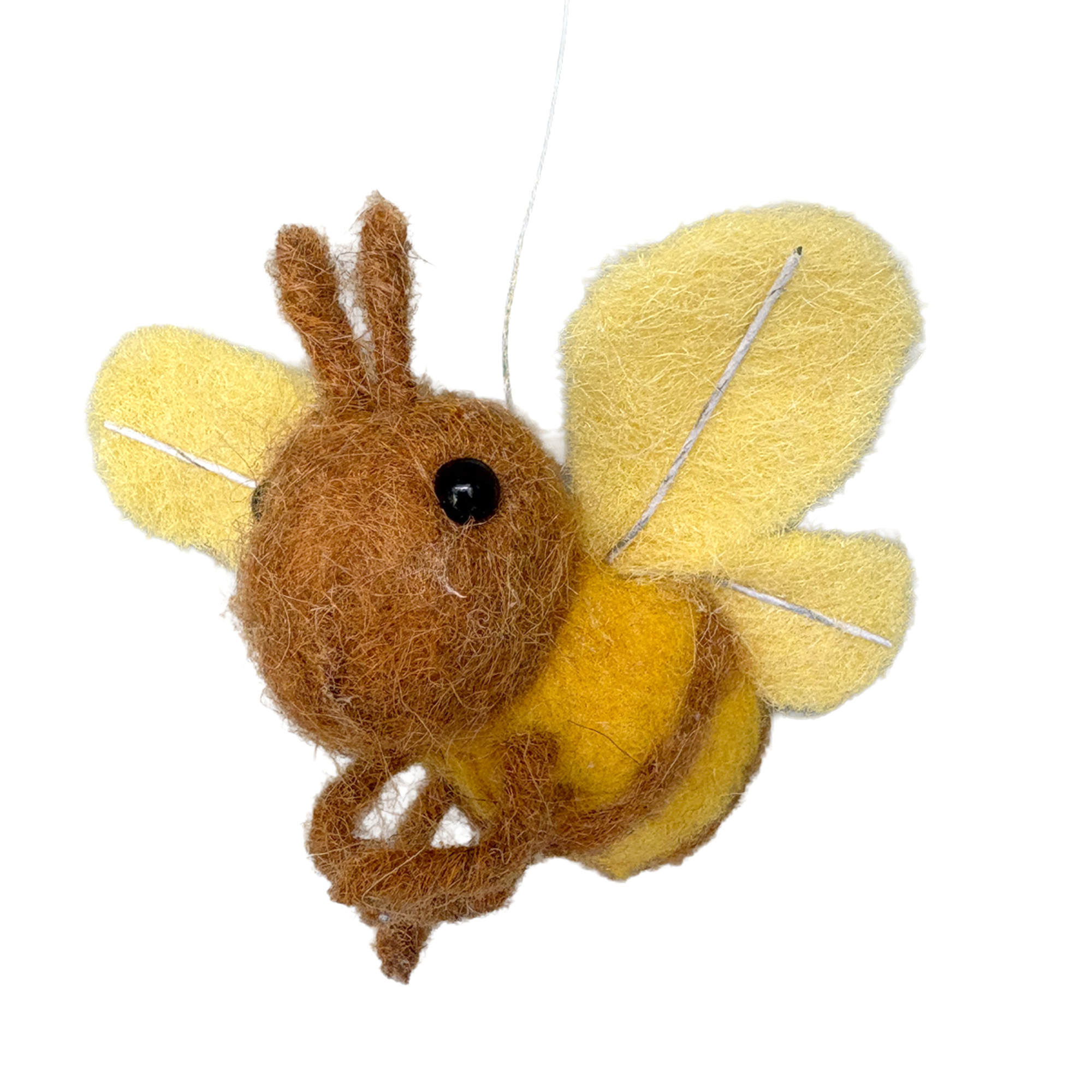 BEE FLYING 3"X2.5" YELLOW/BROWN