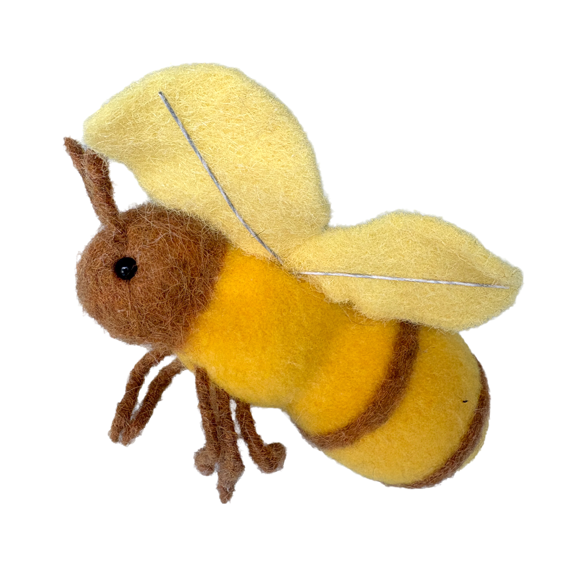 BEE FLYING 6"X4" YELLOW/BROWN