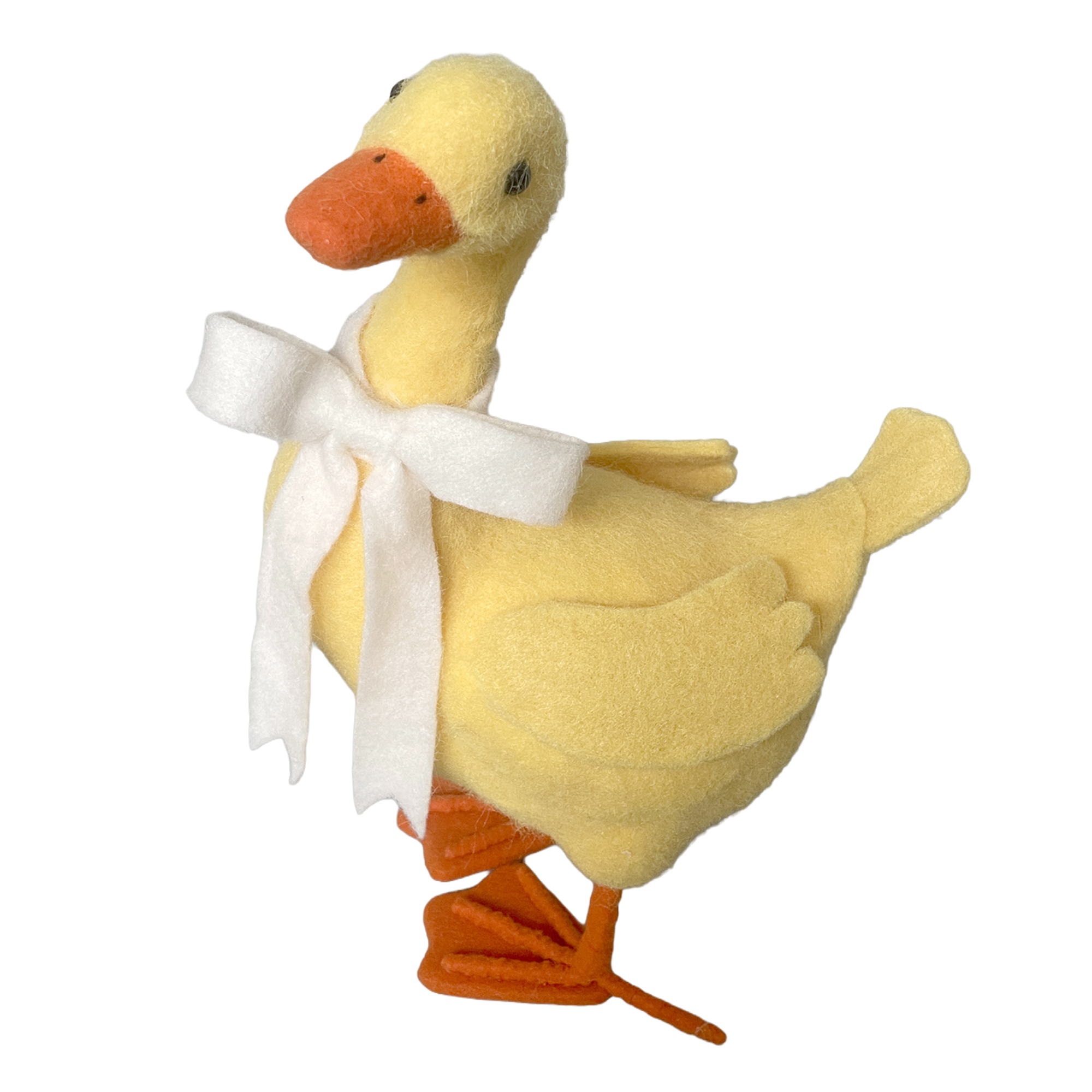 DUCK STANDING 15.5" YELLOW FELT FABRIC