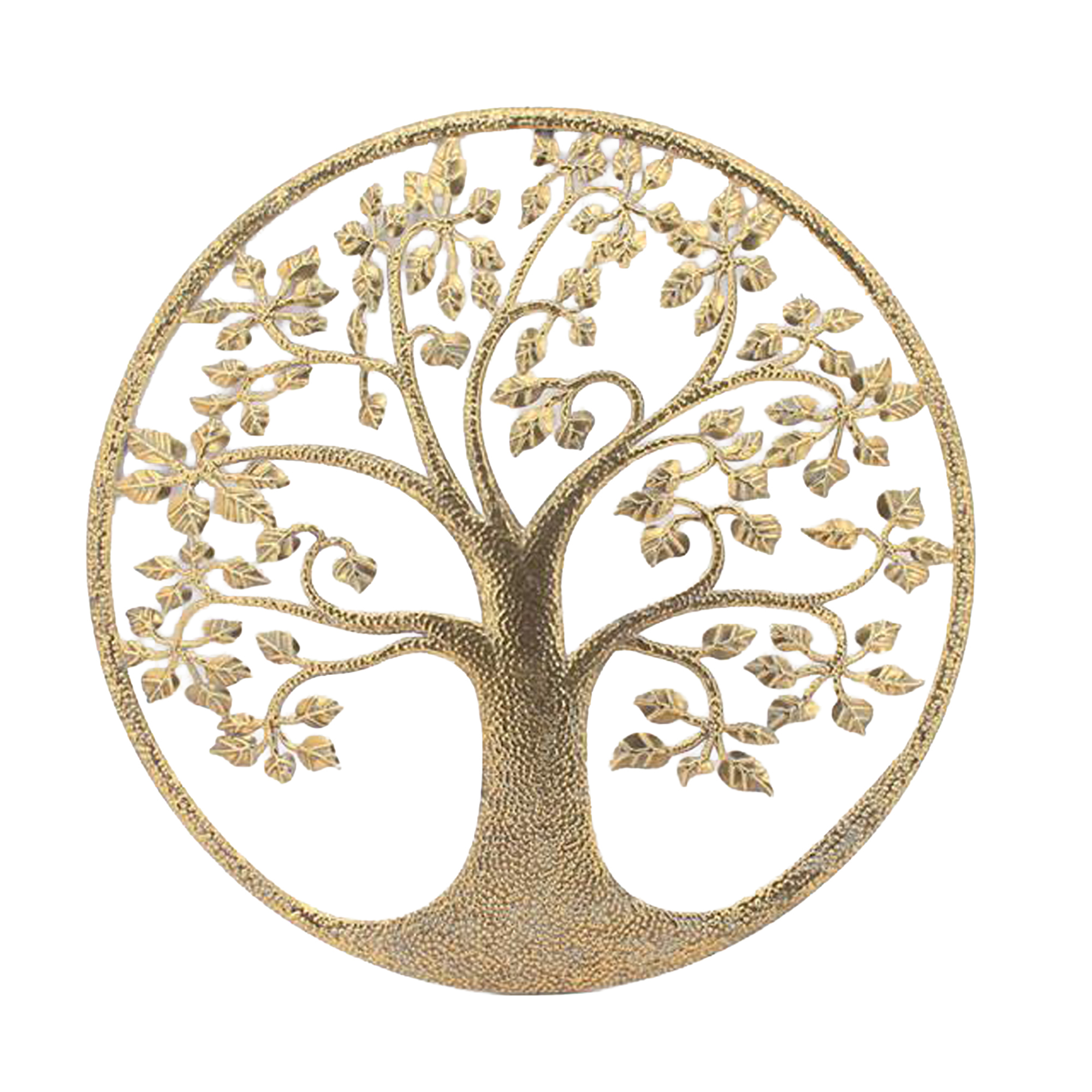 METAL WALL TREE DÉCOR 31" GOLD FINISH