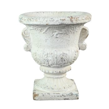 MAGNESIUM POT 11" H VINTAGE WHITE
