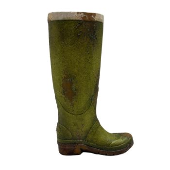 MGO BOOT PLANTER /DÉCOR 16" H VINTAGE GREEN DECORATION