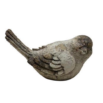 MGO BIRD GARDEN DÉCOR 6.5" H ANTIQUE WHITE DECORATION