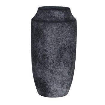 CERAMIC VASE 12"H DK. BLUE