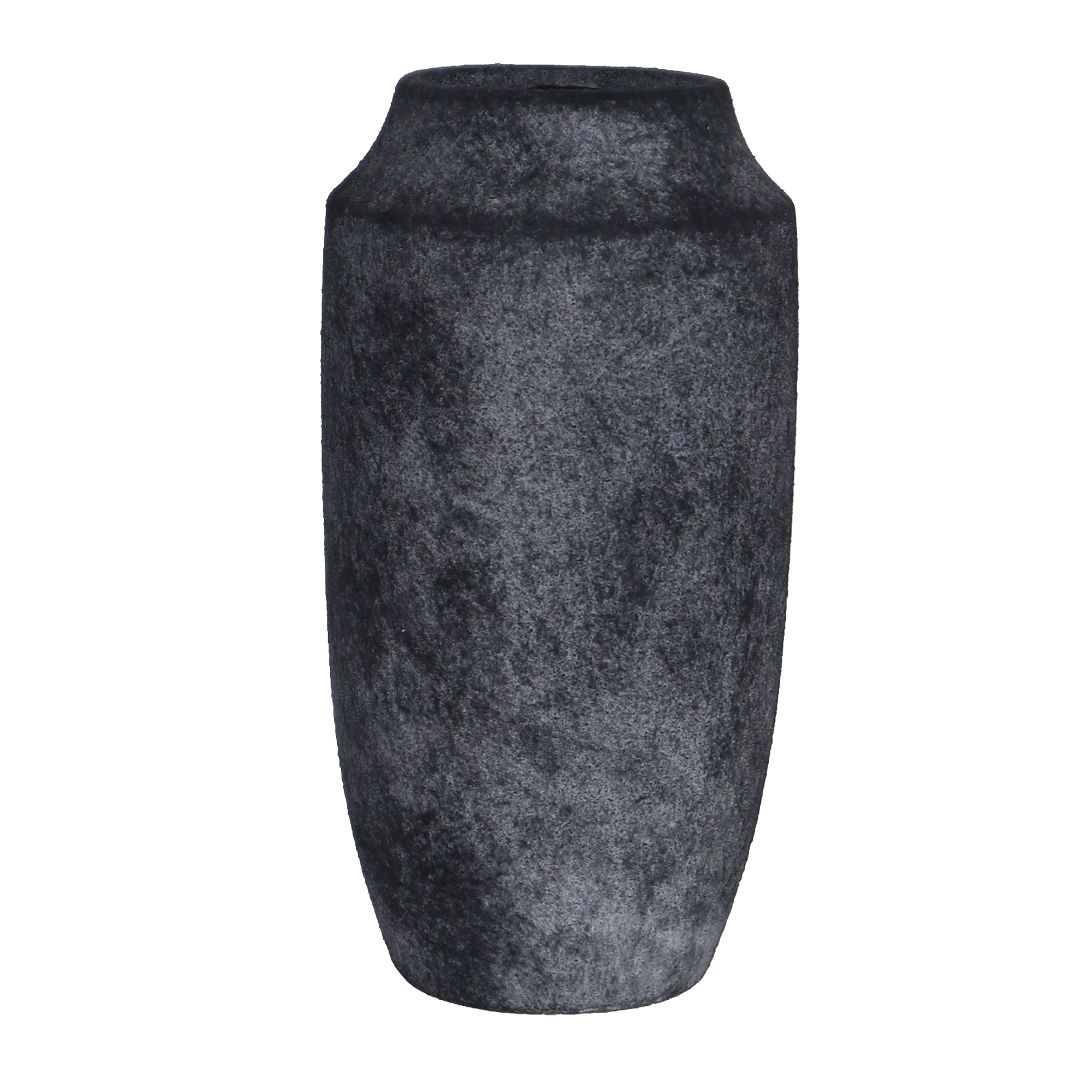 CERAMIC VASE 12"H DK. BLUE