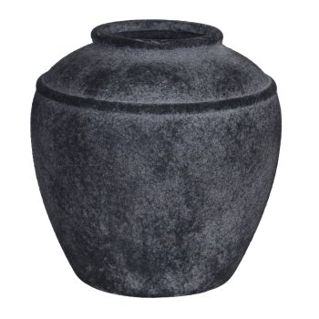 CERAMIC VASE 8.5"H DK. BLUE