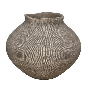 TERRACOTTA HANDMADE VASE 7.25" H