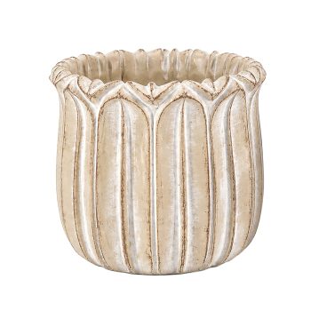 CEMENT POT 6.25" H NATURAL FIN.