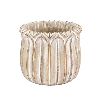 CEMENT POT 4.5" H NATURAL FIN.