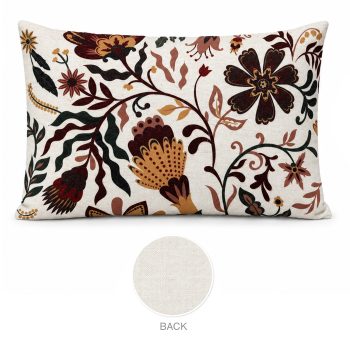 CUSHION DECORATIVE I/D PRINTED FLORAL 20"X12" MULTI POLYESTER 300G FILLER PILLOW