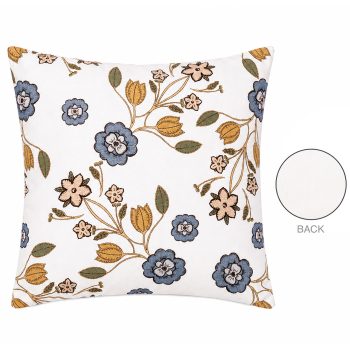 CUSHION DECORATIVE O/D FLORAL PRINTED SOLID 18"X18" MULTI POLYESTER 400G FILLER PILLOW
