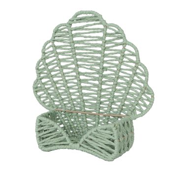 PAPER ROPE NAPKIN HOLDER 9.75" H GREEN