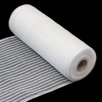 DECOR MESH 10.5"x10 YDS SM WHITE/MATTE SPARKLE